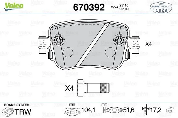 Arka Balata VW CADDY 4 2.0TDI 2015 Cuuf - DFSF 104.1X17.2X51.6