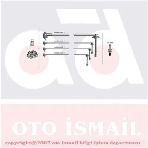 Buji Kablosu Toyota COROLLA 1.6L 4A - FE AE101 AE111 DOHC Enjeksiyonlu 1992-2000