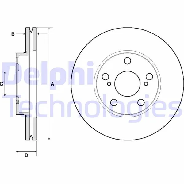 Ön Fren Diski Hava Kanalli Toyota Auris COROLLA 1.6L 1ZR - Fae ZRE181 ZRE185 2013-2018 1.4L 1ND - FTV D-4D NDE180 2013-2018 1.33L 1NR - FE NRE180 2013-2018 277 Çap X 5 Bijon - Takım Disk Fiyatıdır