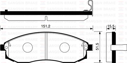 Ön Fren Balata Mitsubishi L200 2.5L 4D56INT Magnum K74T Turbo 4X4 1999-2006 Nissan Maxima 2.0L VQ20DE DOHC A32 V6 1995-2000