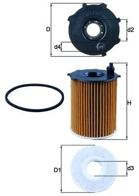Yağ Filtresi PARTNER - BERLINGO - Fiesta - Focus - C - Max - Fusion - P206-P207-P208-P301-P307-P308-P407-P2008-P30 2008 P5008-Bipper - Jumpy - Xsara - EXPERT - NEMO - C1-C2-C3-C4-C5-DS3-DS4-DS5 1.4-HDI-1.6HDI