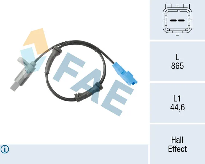 ABS Tekerlek Hız Devir Sensörü Arka Peugeot P206 2009-2002-2003-2007