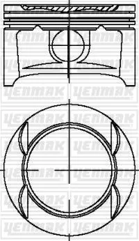 Piston Segman 73.40MM STD Adam - ASTRA G - H - Corsa C - D - E - COMBO - Meriva A - B - TIGRA 2001 1.4 16V Z14XEP - Xel - B14XEL EURO4 66KW-90PS (4 Adet)