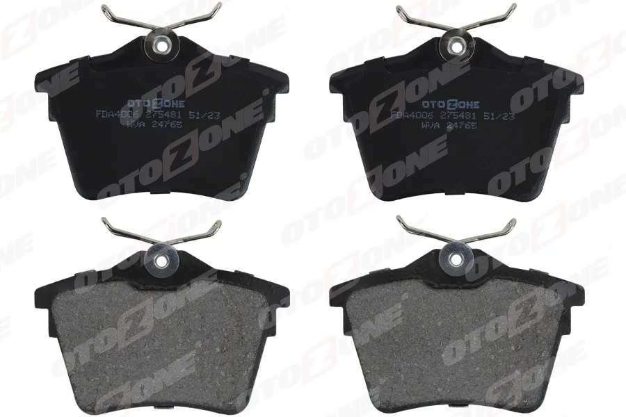 Arka Fren Balatası P307 2000-2009 P308 2007-2014 PARTNER 2008 PARTNER Tepee 2008 BERLINGO 2008 C4 2004-2016 Xsara Picasso 1999-2011 DS4 2015-2018