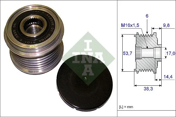 Alternatör Kasnağı Rulmanli ASTRA J - Corsa D - Insignia - Meriva B - Zafira 2009 6 Kanal