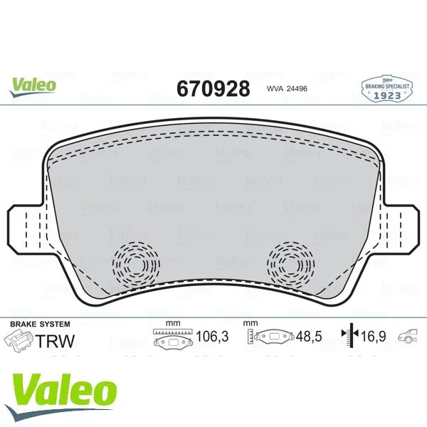 Fren Balatası Arka Ford S - Max 2009 Galaxy 3 2006 . Volvo S60 2010 S80 2006 V60 V70 2006 XC60 2008 XC70 0 6> . Land Rover Freelander 2 L359 Range Rover Evoque L538