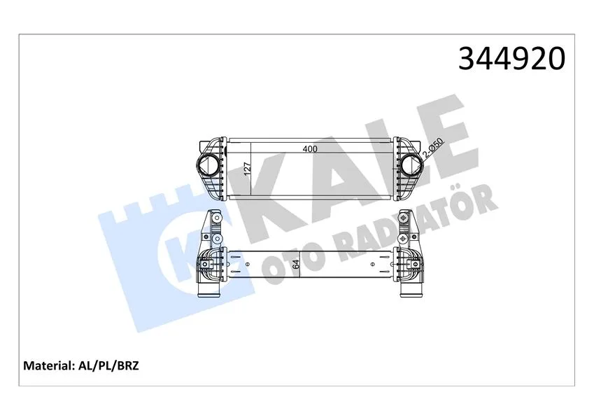 Turbo Intercoll Radyatoru TRANSIT Connect TC7 2006-2014 1.8DI 1.8 Tdci Al PL System