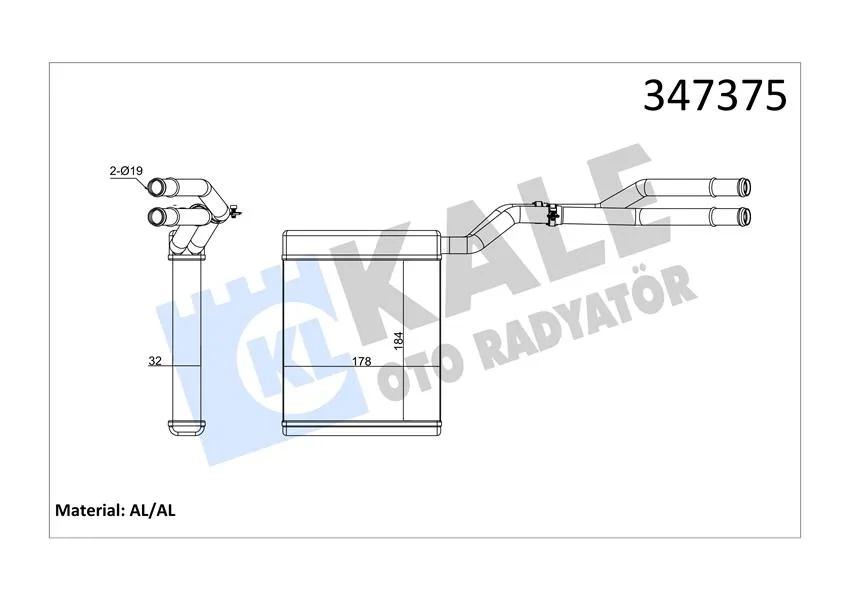 Kalorifer Radyatörü Ford Mondeo - Smax - Galaxy 2007