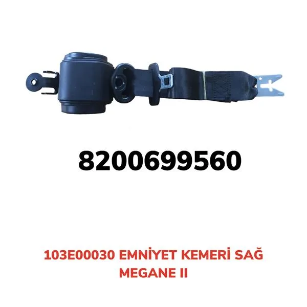 Emniyet Kemeri Otomatik Sağ Megane 2