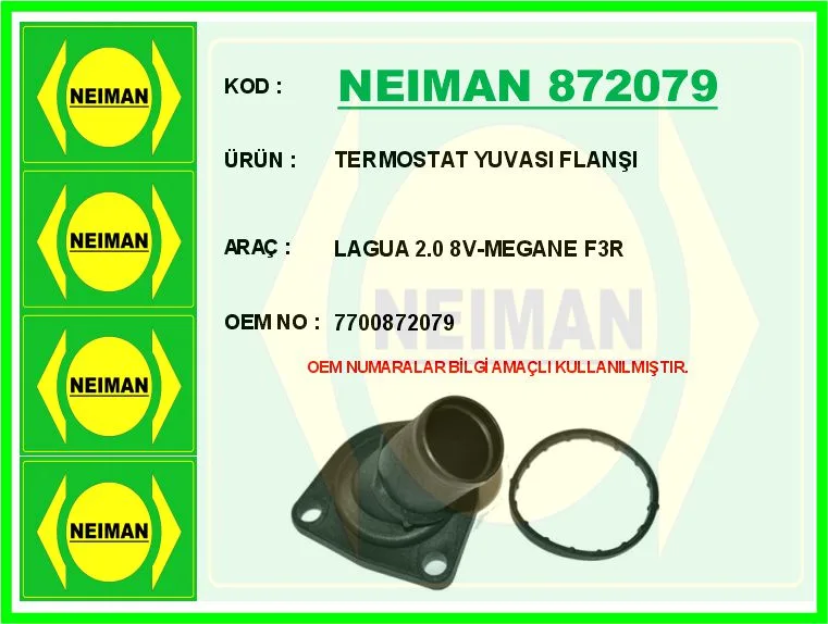 Termostat Yuvası Flanşı Lagua 2.0 8V - Megane F3R
