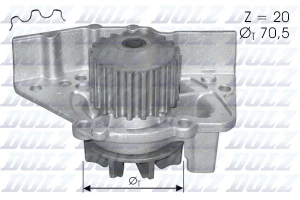 Devirdaim Su Pompası DUCATO - BOXER - JUMPER - Jumpy - Xsara - SCUDO - P406-EXPERT 1.9 TD