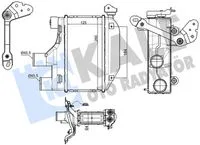 Turbo Radyatörü İntercooler Toyota COROLLA 1.4L 1NDTV NDE120 2004-2006 125X260X64