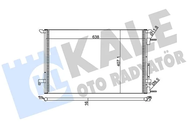 Klima Radyatörü Kondansatör Opel Vectra C 2002 Al / Al 688X668X16