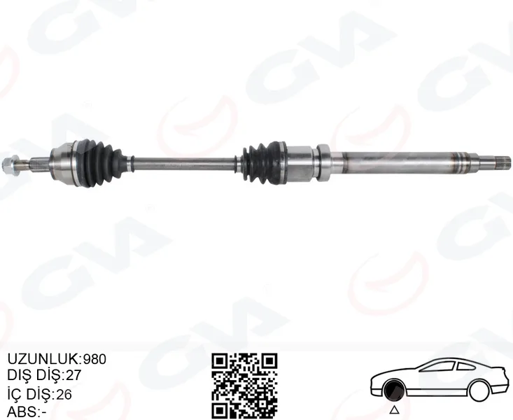 Komple Ön Aks Sağ Connect 2014 1.6 Tdci