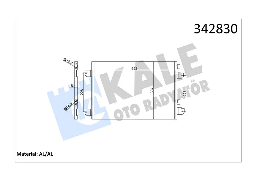 Klima Radyatörü Kondanser Renault Megane 1 1996-2003 Scenic 1 1999-2003 1.4 1.6 1.9DTI 2.0 Dacia Logan 2006 1.5DCİ 1.6