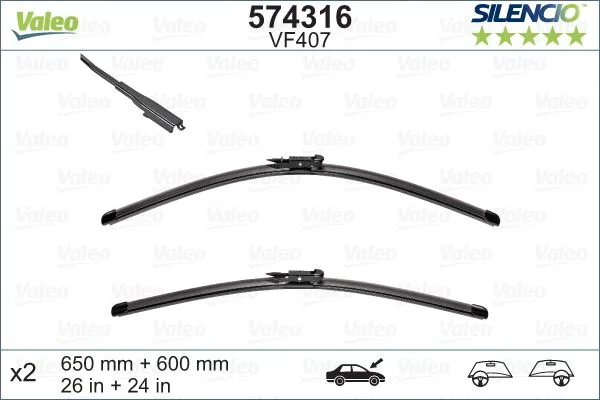 Silecek Supurgesı Takimi 650MM / 600MM Mercedes Vaneo W414
