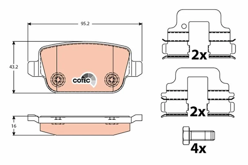 Fren Balatası Arka Ford - Land Rover - Volvo Mondeo - Galaxy - Smax - Freelander - S60 2007 Vo S80 2 2006 S80 2007 V70 2006 V70 2007 XC70 2006 . Land Rover Freelander 2 L359