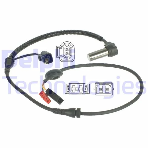 ABS Tekerlek Hız Devir Sensörü Ön 6 Pin Passat 1996-2005 A4 1995-2000 Superb 2001-2008 1025MM