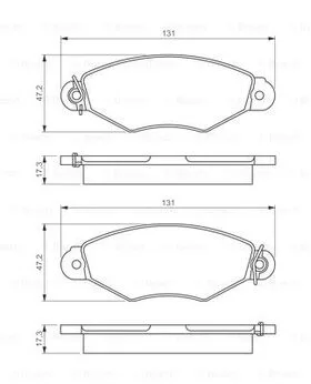 Ön Fren Balatası Renault Kangoo 1997 Clio Symbol 1 1998 Cıtro N Xsara 1997-2002 Peugeot 306 1996-2001