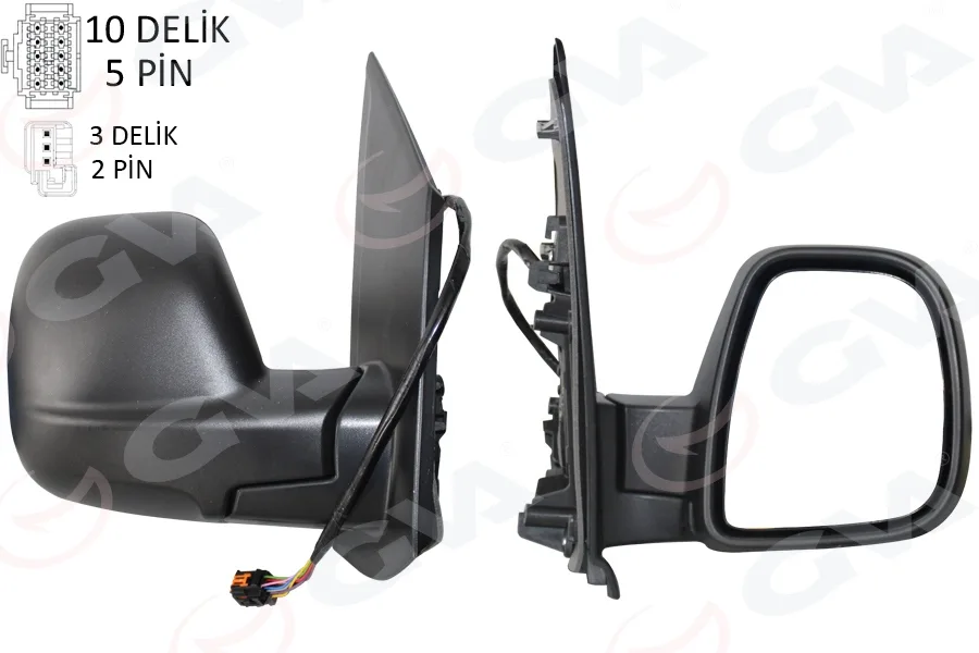 Dış Dikiz Aynası Sağ Opel VIVARO C 2019 Zafira Life 2019 Peugeot EXPERT 2016 TRAVELLER 2016 Citroen Jump Y 2016 Spacetourer 2016 Toyota PROACE 2016 Elle Katlanır Elektrikli Desenli Rezistanslı Sensörlü