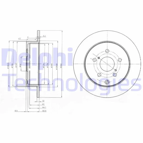 Arka Fren Diski Dolu Tip Toyota Avensis 2.0L 1AZ - FE 1AZFSE 1CD - FTV AZT250 CDT250 2003-2008 COROLLA 5 Erso 1.6L 3ZZ - FE ZNR10 2004-2009 2.2L 2ADFTV AUR10 2004-2009 1.8L 1ZZ - FE ZNR11 2004 290 Çap X 5 Bijon - T