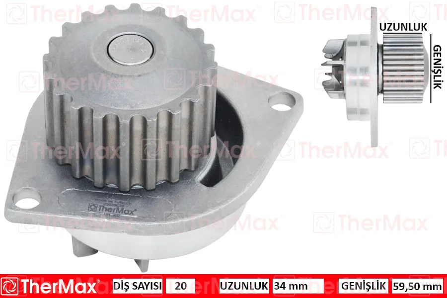 Devirdaim Su Pompası Saxo 1996 Xsara 1997-2000 P106 1994-1996 P206 1998-2000 P306 2000-2001 P405 1992-1996 1.4-1.5D-1.6