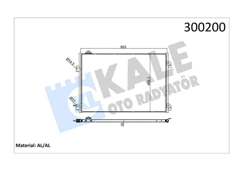 Klima Kondenseri Clio Symbol 1.5 DCI 2004 Mek 658X411X16