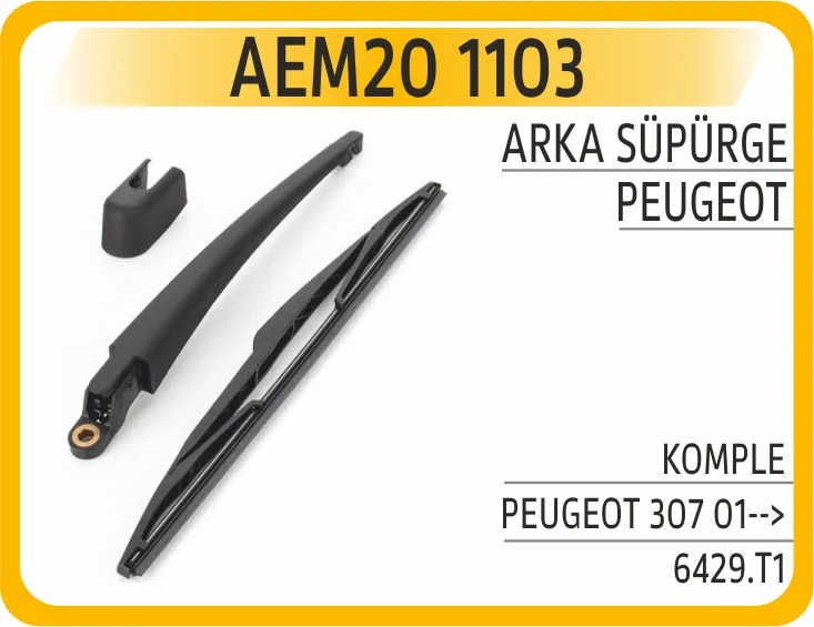 Silecek Kolu Süpürgesi Arka Komple Clio 1 - 2 - ASTRA Hatchback