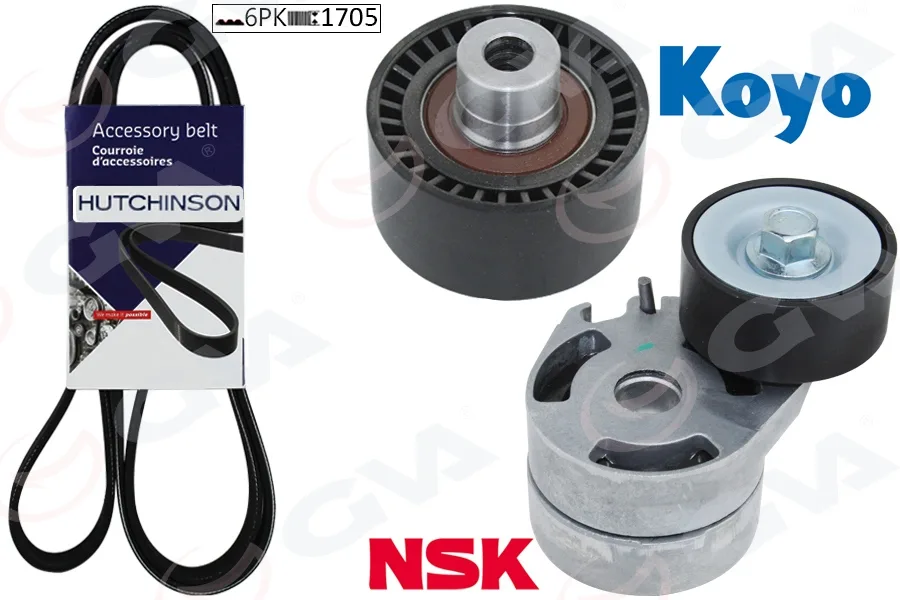 Alternatör Gergi Kiti Kütüklü P206-XSARA 1.4HDİ - P407-BERLINGO - C5- 1.6 HDİ Klimalı K026PK1708