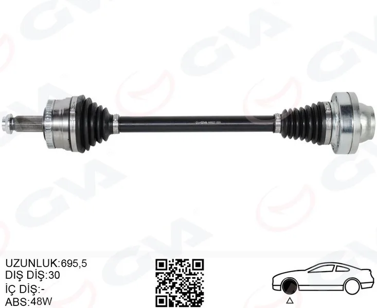 Komple Aks Arka Range Rover 3 Vogue L322 2002-2012 692MM