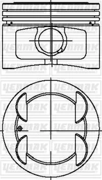 Motor Piston Segman STD 86.40MM Palio - Siena - Marea 1.6 16V (4 Adet)