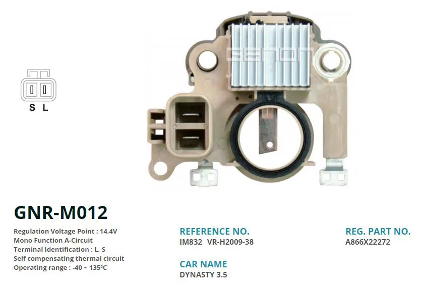 Alternatör Konjektörü 12V Mitsubishi Pajero - Colt - Lancer - Galant - Clark Forklıft - Proton L S