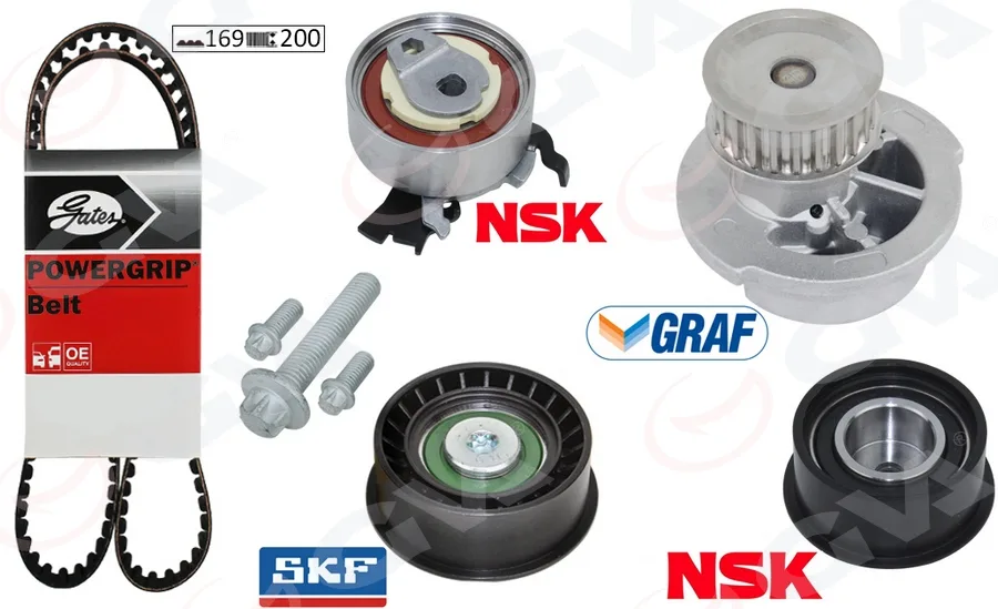 Devirdaimli Eksantrik Gergi Kiti ASTRA F - Corsa B - Vectra B 1.4İ-1.6İ-1.8İ 16V X14XE - X16XEL - X18XE