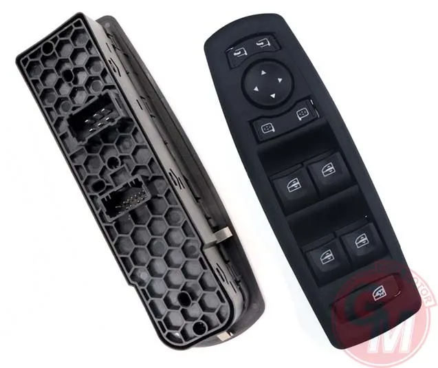 Cam Açma Anahtari Kumanda Grubu Siyah Renault Megan 3 - Fluence Katlanır Aynalı Araçlar İçin 80961 0016R Çift Soket