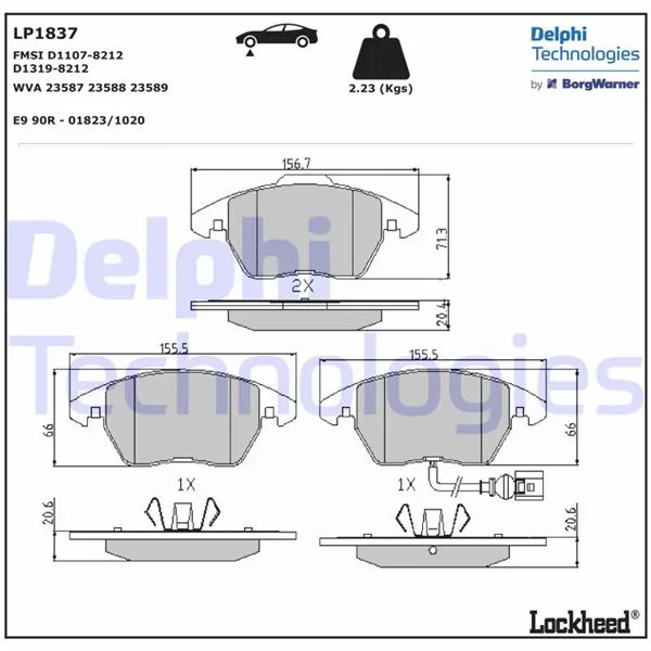 Ön Balata Fişli CADDY 3 2004 Golf 4 5 6 1997 Jetta Passat 2005 Polo 2009 Octavia 2004