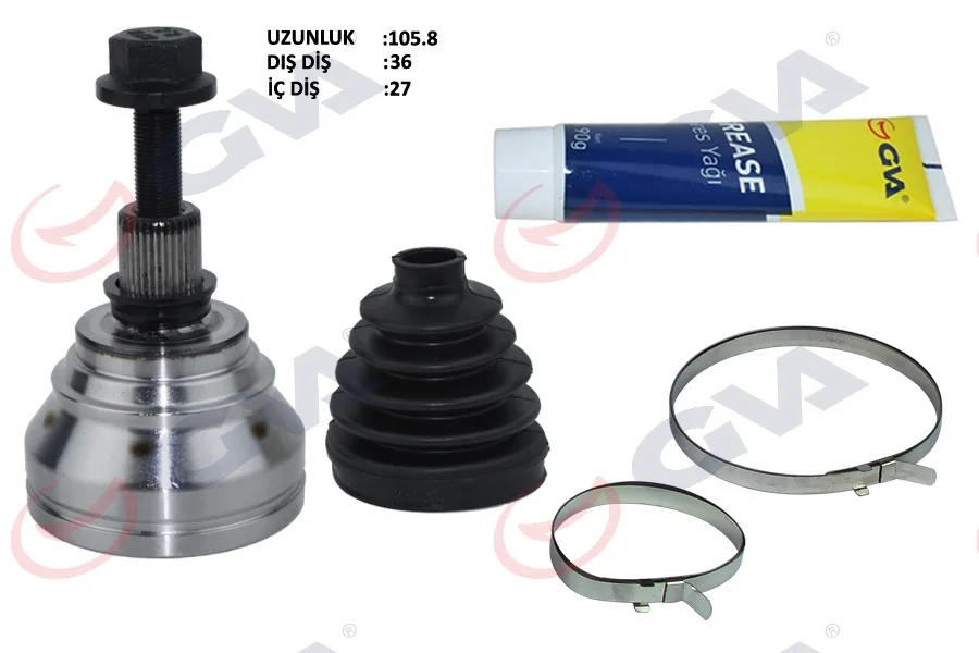Aks Kafası Diş Ön CADDY / GOLF5/Passat / A3/Leon / Superb 1.9TDI 2004-2010 36X27X59.5 106MM