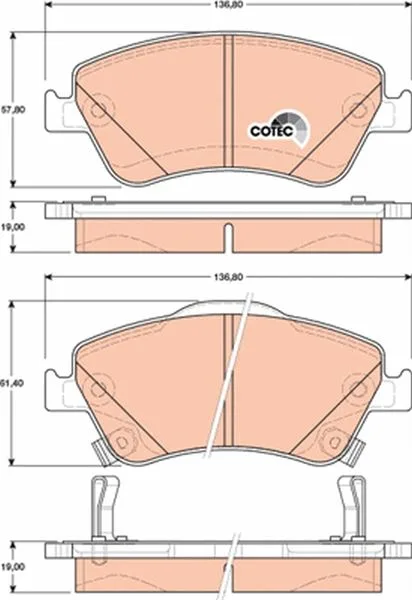 Ön Fren Balata Toyota Auris. COROLLA 1.4L 1NDTV NDE150 D-4D Dizel 2007