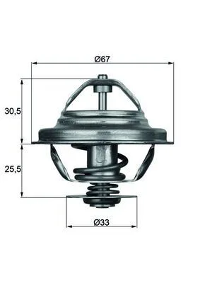 Termostat 80 C BMW M20 M30 M50 S38 E30 E36 E28 E24 E23 E32