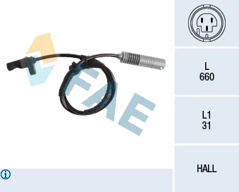 ABS Tekerlek Hız Devir Sensörü Ön BMW E81 E82 E87 E88 E90 E91 E92 E93