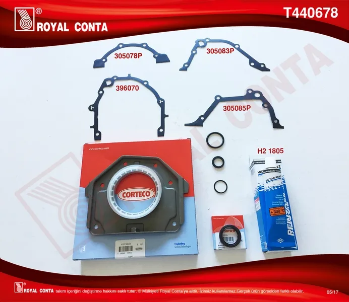 Alt Takım Conta Corteco Keçeli Grande Punto - Palio - Linea 1.4 16V 199A6.000