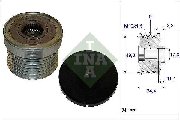 Alternator Kasnagı BMW E81 E82 E87 E88 E46 E90 E91 E92 E93 E60 E61 E63 E64 E65 E84 E83 E70 E85