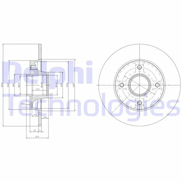 Fren Diski Arka Adet P307-C4 1.4-1.6-2.0 HDİ 2005 249X9X4DL Poryalı