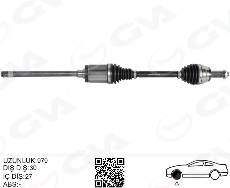 Komple Aks Ön Sağ BMW X5 E70 F15 X6 F16 E71 E72 973MM