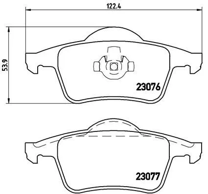 Arka Balata Volvo S60 2000-2010 S80 1998-2006 V70 1997-2007 XC70 1997-2007 S70 1997-2000