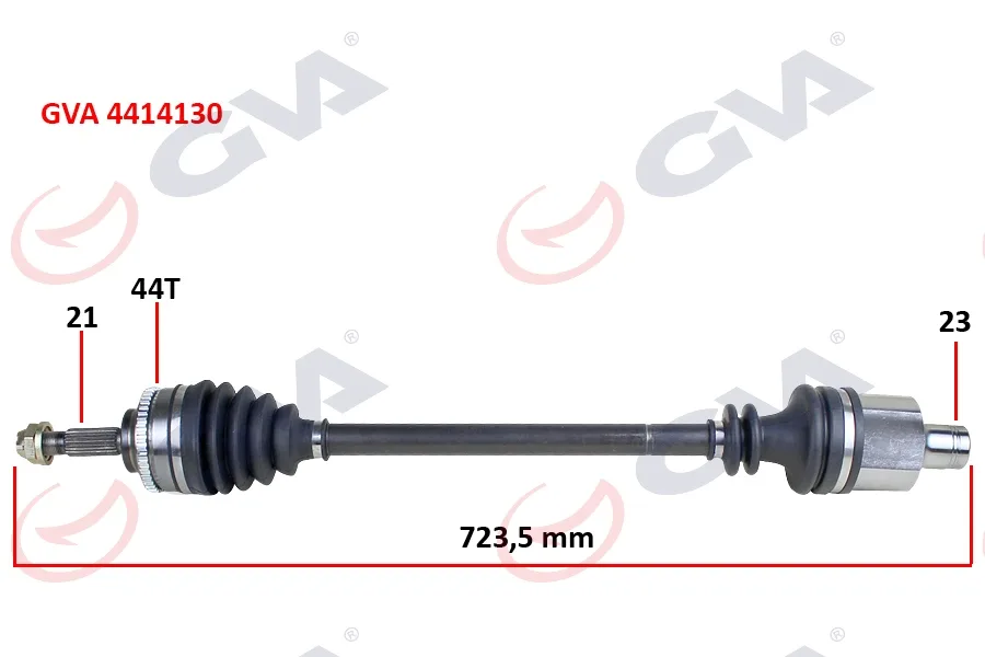 Komple Aks Sağ Clio 2 1.5DCI 1998-2005 ABS Li 44DİŞ 728MM Yaylı