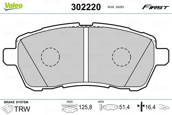 Ön Balata Fiesta 6 1.4-1.4TDCİ 1.6 Tdci 2008 Swift 2010 Justy 2007 Mazda 2 2007 Sirion 2008 Fte Kırmızı Kutu