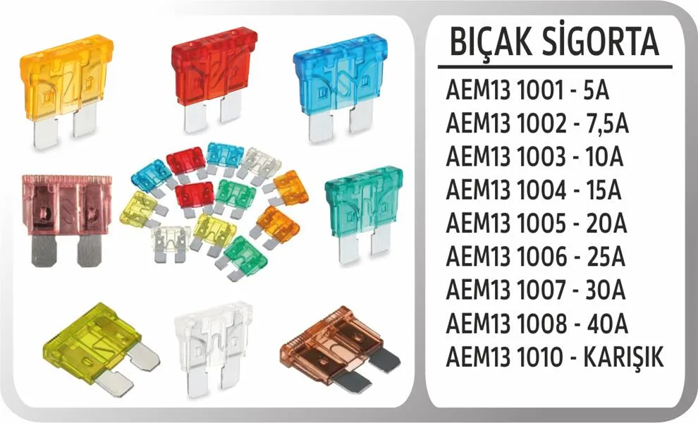 Bıcak Sigorta 30A (100 Adet)