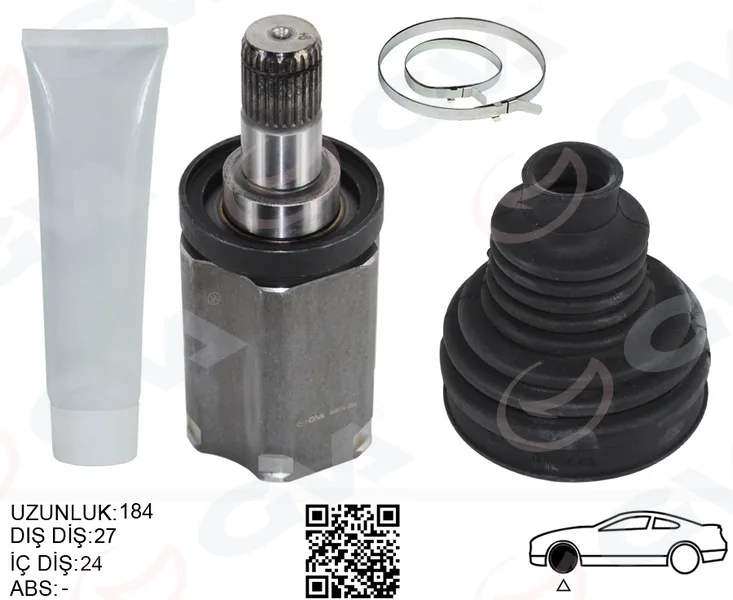 Aks Mili Ön İç Sol BMW F20 F30 F32 F34 F36 F10 F12 F13 F06 F07 F01 E70 F15 E71 E72 Xdrıve Sanziman Tarafı Uzunluk - > 184MM