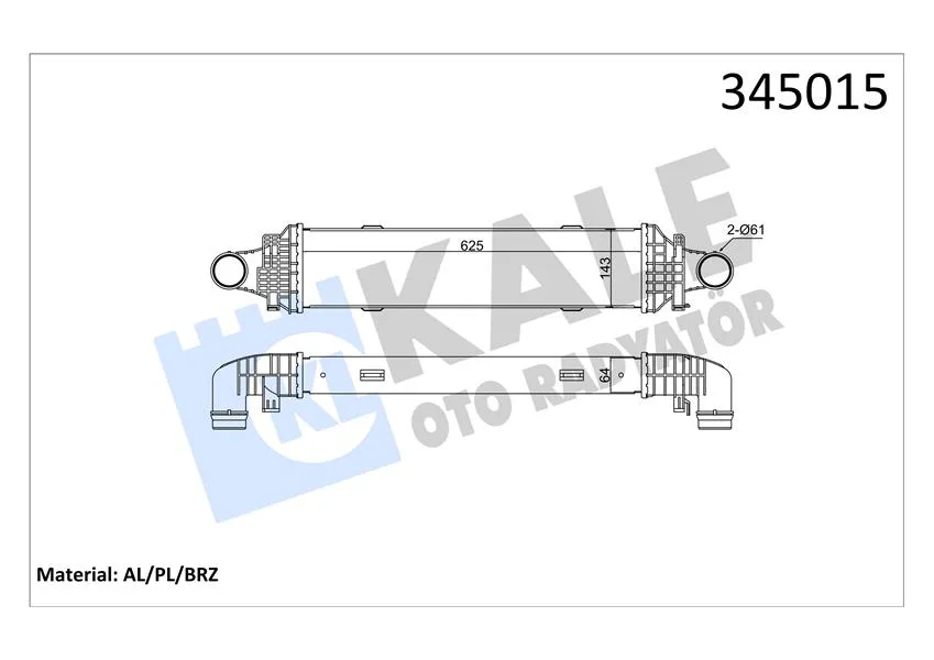 Turbosarj Radyatoru Mercedes W204 S204 C204 C218 W212 C207 X204