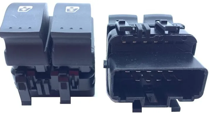 Cam Açma / Kapama Çiftli Ön Sol Çiftli - Siyah Renault Megane 2 2002 TRAFIC 2 2006 Laguna 2 2001 Opel VIVARO A 2006-2010 Fişli